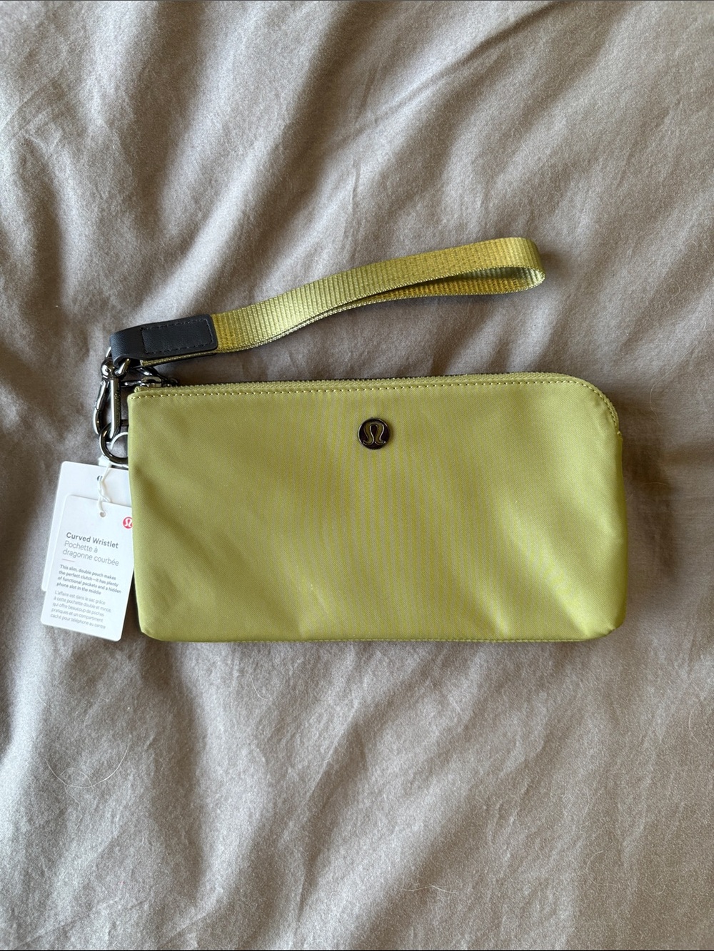 NWT Lululemon Curved Wristlet Strap Wallet Bronze Green - Picture 2 of 4